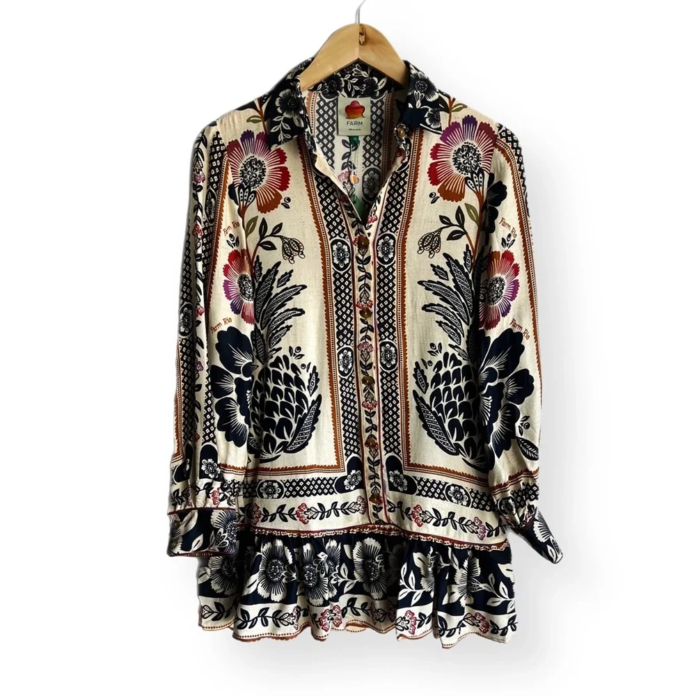 ❌ SOLD ❌ FARM RIO Romantic Garden Mini Dress - Picture 4 of 12